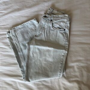 Abercrombie baggy mid rise curve love jeans